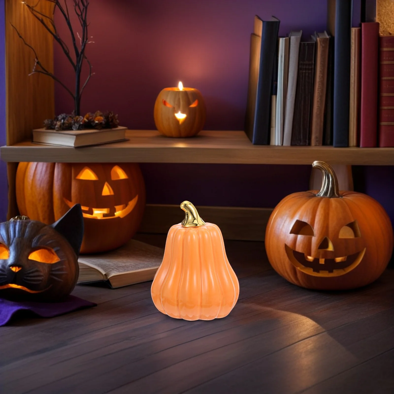 

Pumpkins for Table Decor Fall Decorations Home Halloween Artificial Mini Figurine Ornament