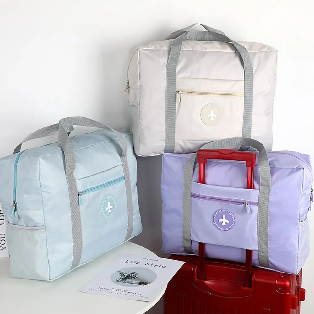 

Portable Folding Travel Storage Bag Large Capacity Multifunction Travel Luggage Bag Oxford Clothes Pouch Trip Handbag Women