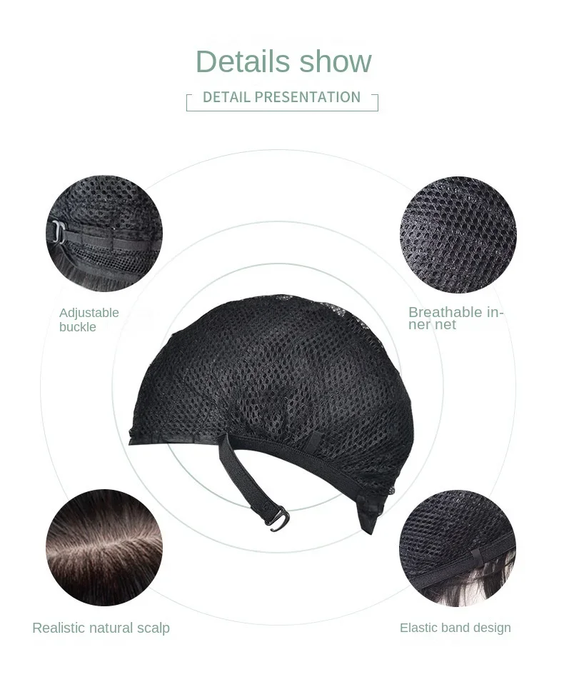 1PC Black Synthetic Wig Long Straight Bangs Natural Hair Cosplay Party Halloween Wig For Women Heat Resistant Full Head Cover