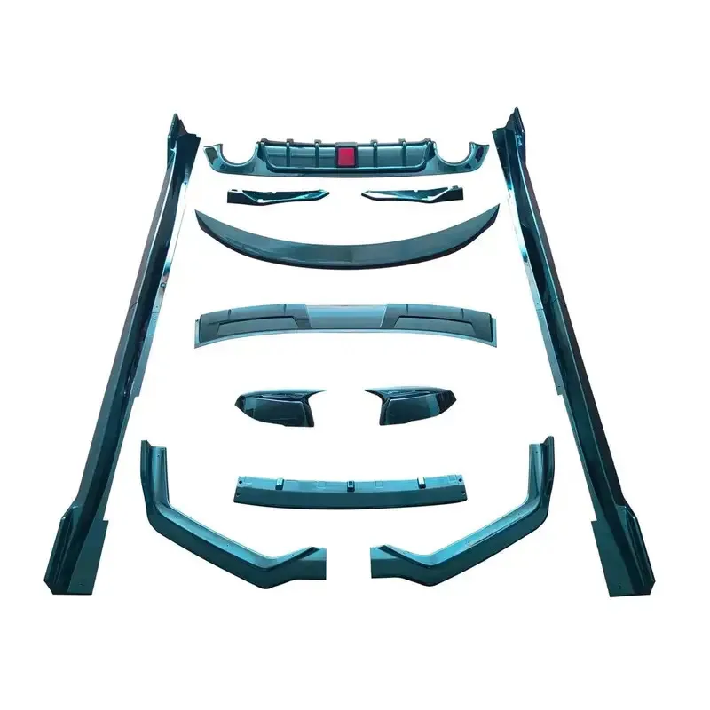 

New ved Auto Car Accessories Body Kit For Infiniti Q50 With Front Bumper Lip Side Skirt Rear Bumper Lip Top Wing Spoiler