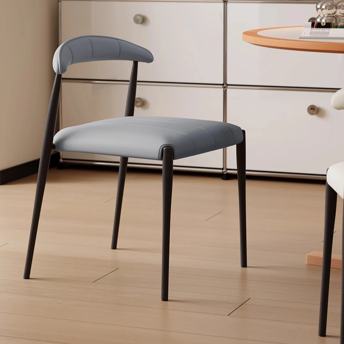 ee-Nordic Comfortable Back Dining Chairs Modern Light Luxury Home Stackable Dining Table Chairs Ergonomic Designer Leisure Chair