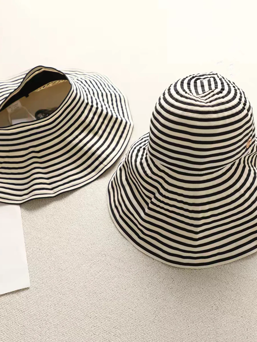 

Outdoor Fishing Cap UV Protection UPF50 plus Large Brim Hat Two Styles Breathable Hollow Top Design Sunscreen Hat for Travel