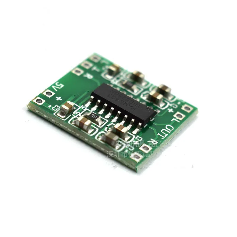 Módulo de placa amplificadora de potencia digital Ultra miniatura 2*3W Clase D PAM8403 alta eficiencia 2,5 ~ 5V puede ser alimentado por USB