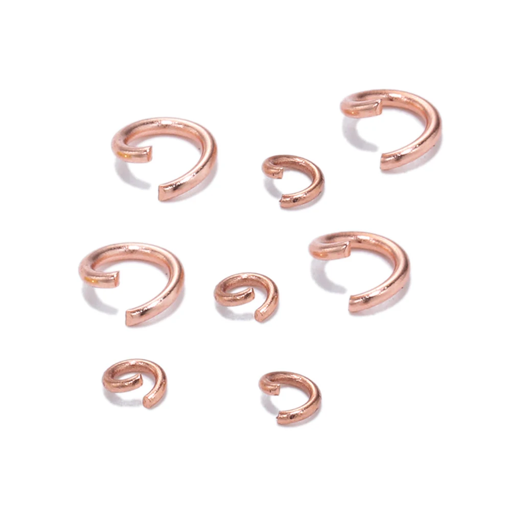100Pcs Stainless Steel Open Circle Jump Rings Split Rings Connectors Bracelet Earring Pendant DIY Making Jewelry Accessories