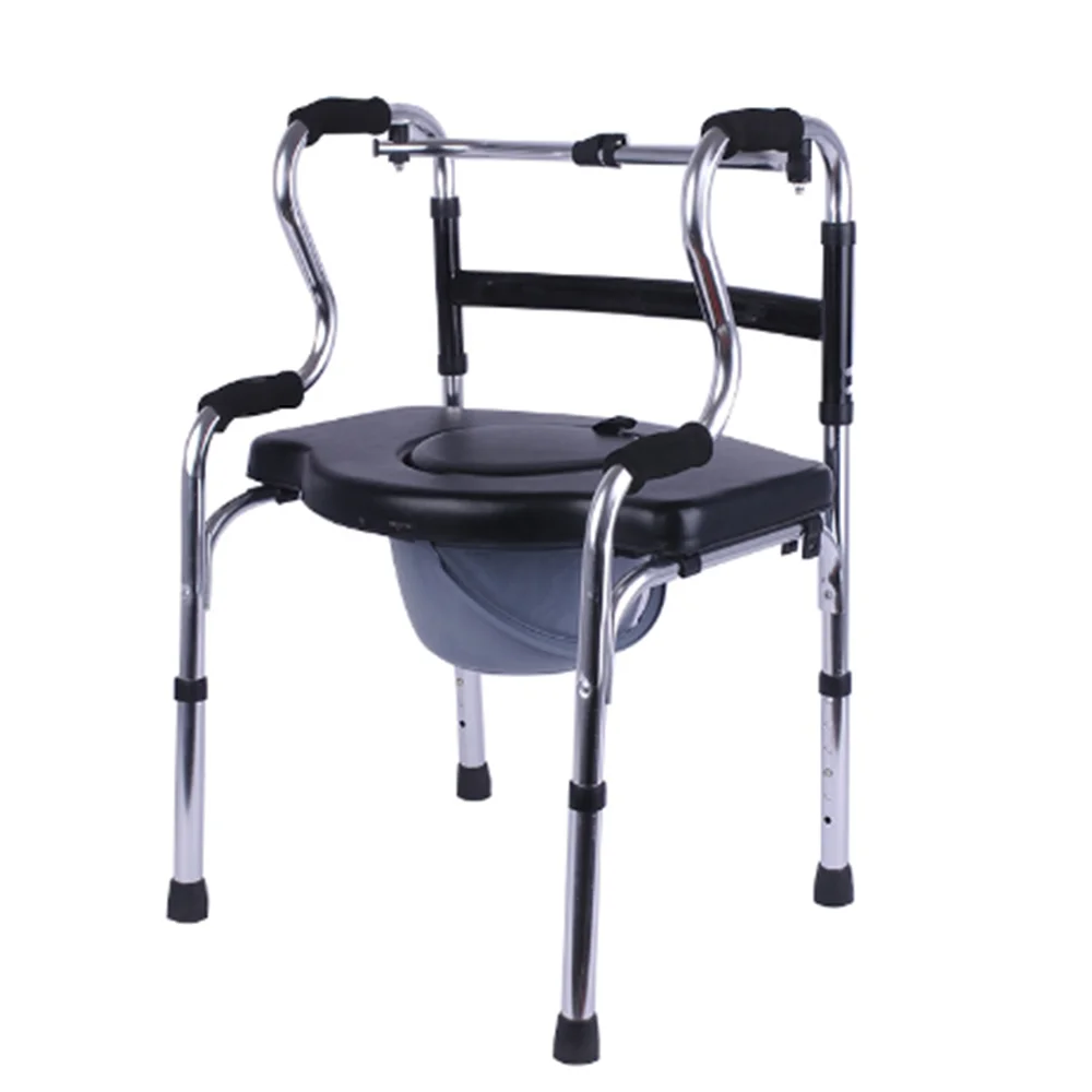 Good Price Bathroom Commode Chair Lift Transfer Wheelchair Commode Chair With Wheels