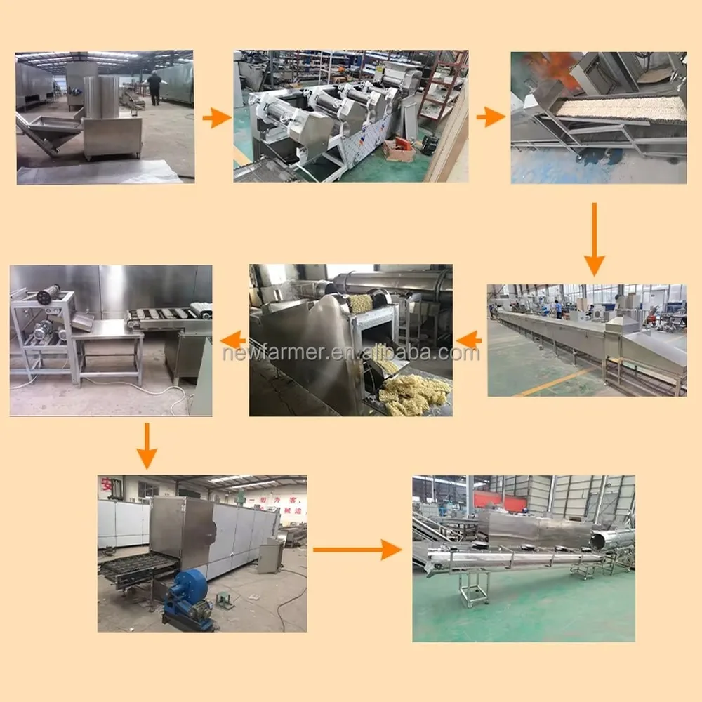 Non-fried Instant Noodles Production Line Large Bowl Instant Noodles Food Processing Equipment for Factory Use