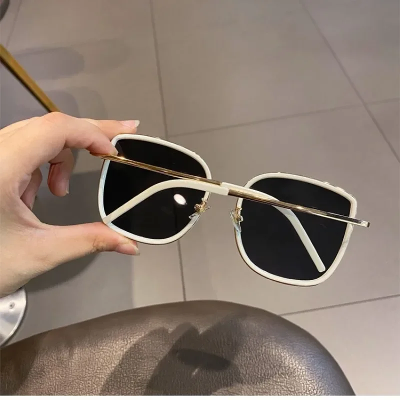 Trendy Square Metal Pilot Women Sunglasses Luxury Men Sunglass Outdoor Driving Shade Sun Glasses Unisex UV400 Eyewear view 5