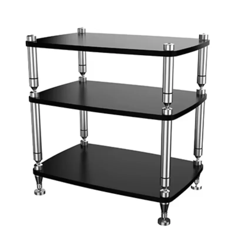 Modular Shelving System Solid Column 304 Stainless Steel MDF Disc Player Shock Absorber Amplifier Bracket
