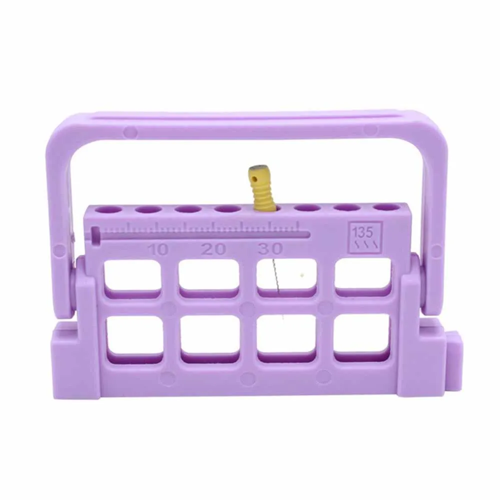 16Holes Dental Endo Files Holder with Record 5 Colos Endo Stand Endo Tray for Endodontic Files Organizer Endo Box