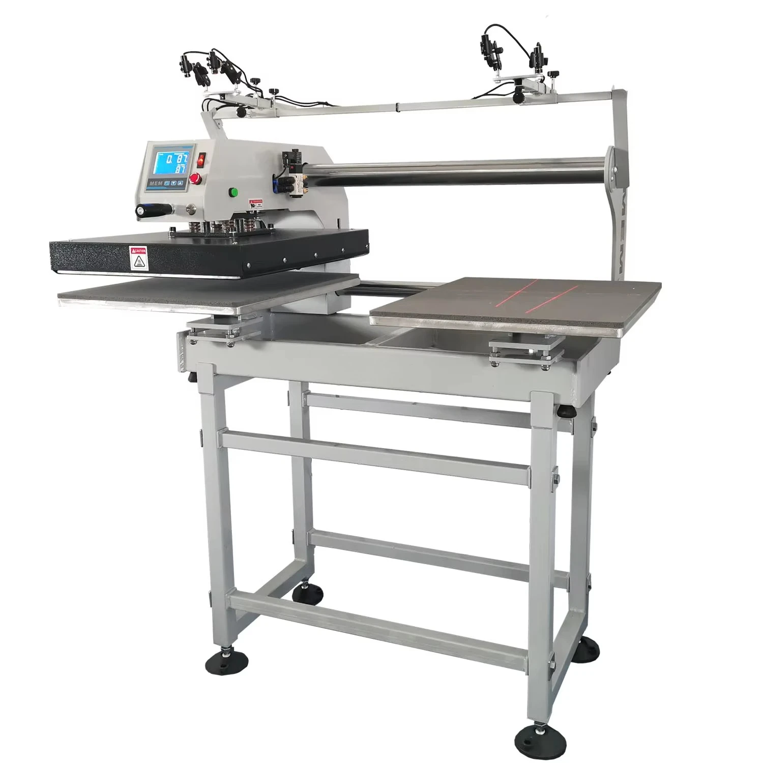 TQ 4050 MEM Wholesale 40*50 16*20 Inch Dual Heat Platen Sublimation Heat Press Machine Laser Alignment Available for Optional