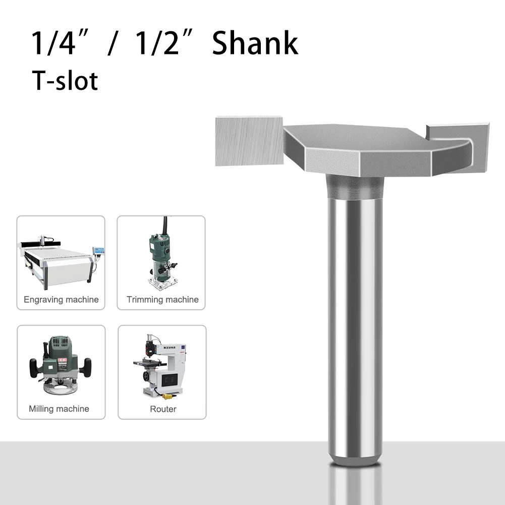 T-Slot Wood Router Bit 1/4