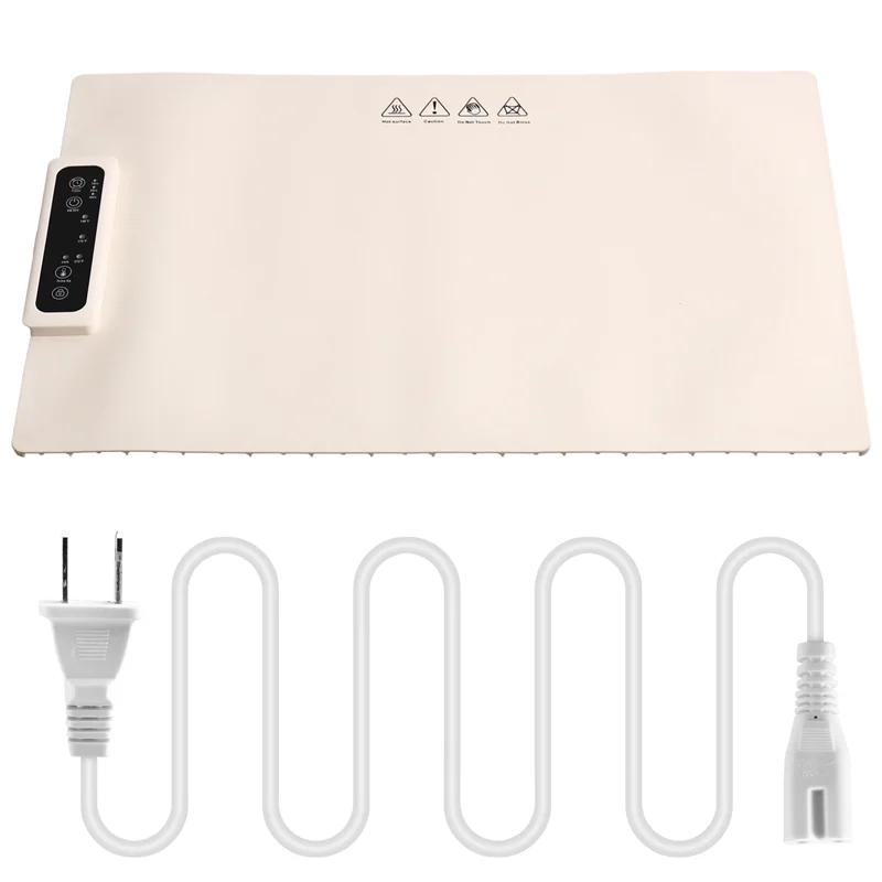 A76I-Food Warming Tray Mat Electric Roll Up Plate Warmer To Keep Food Warm & Hot With Adjustable Heat Level Temperature US Plug