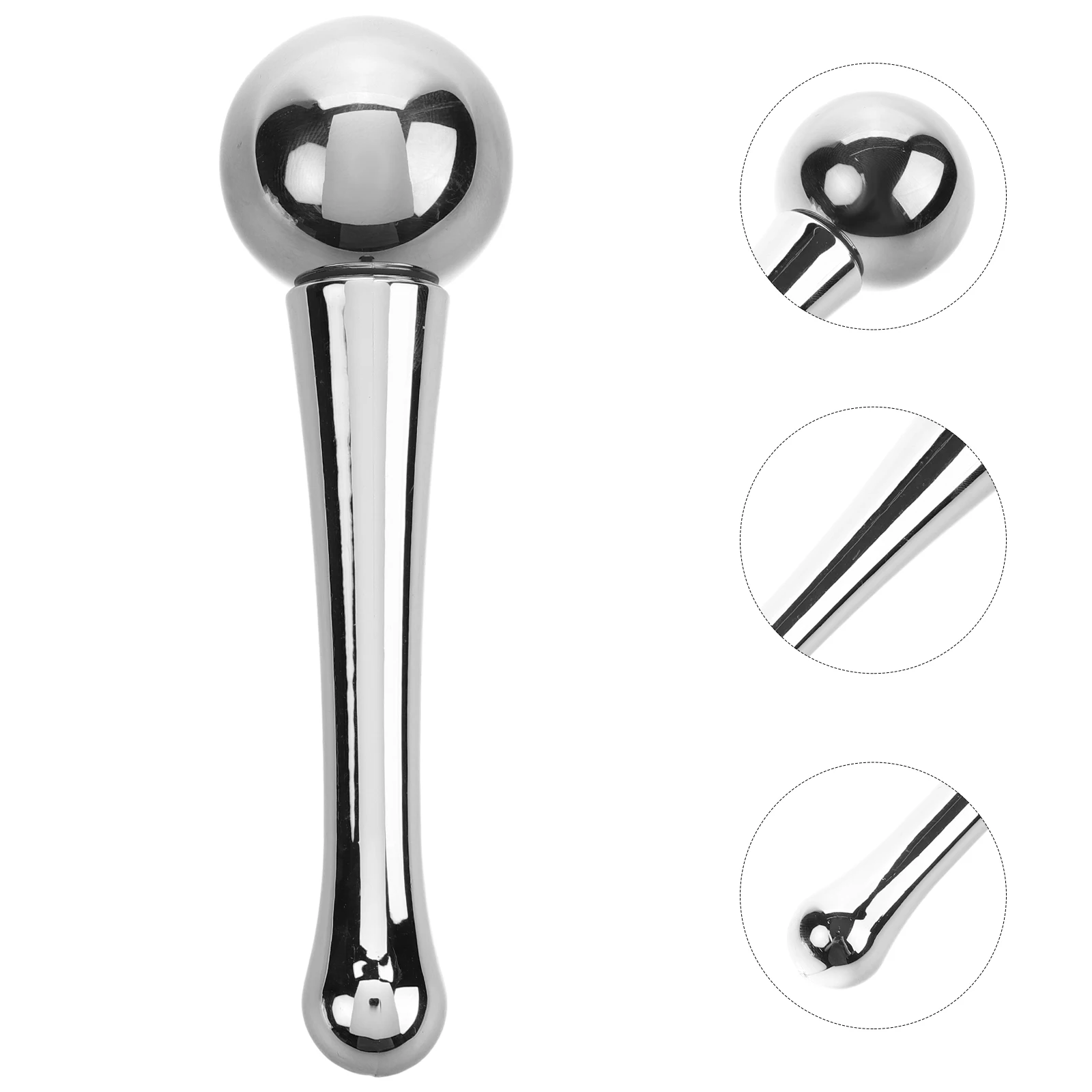 Para os olhos de aço inoxidável globos frios ferramenta massagem facial cuidados rosto globo gelo durável fácil limpo