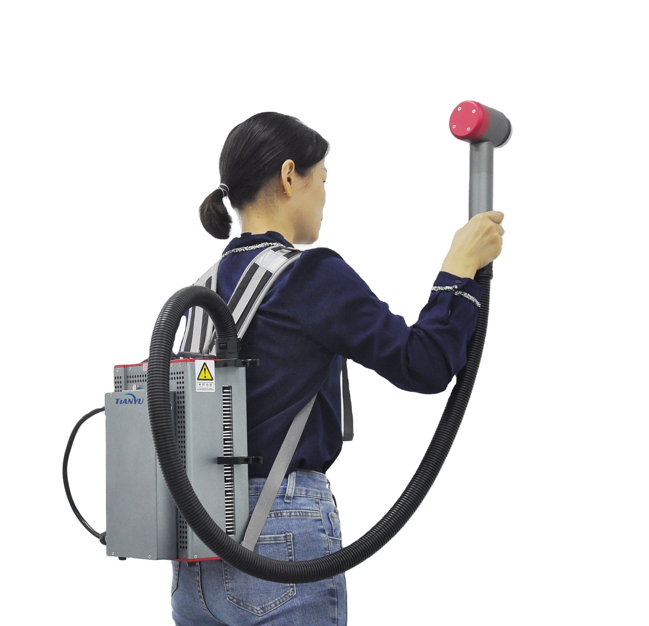 100W 200W 300W 500W Pulse Hand Held Rust  Automobile Car Backpack Fiber Cleaning Machine For Sale