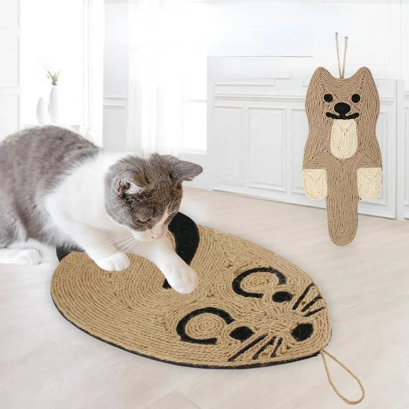 Cute Cat Scratch Pad Pet Supplies Kitten Corrugated Paper Board Pet Toy Grinding Nail Scraper Mat Wear-resistant