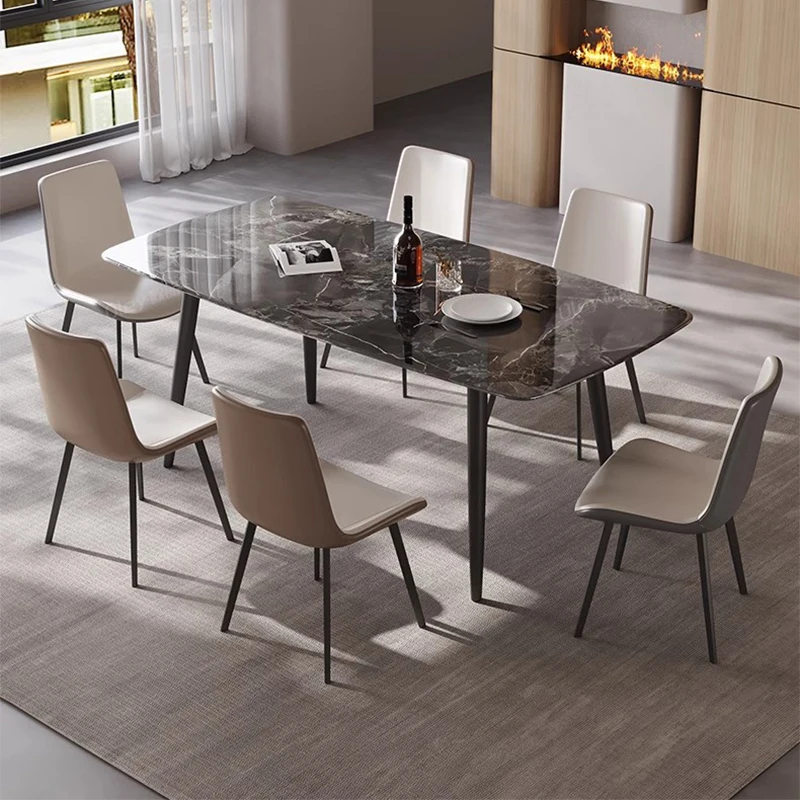 

Restaurant Tables Mid-century Bar Stool Kitchen Islands Dinning Sets Luxury Simplicity Type Table Dining Juegos De Comedor Lhy