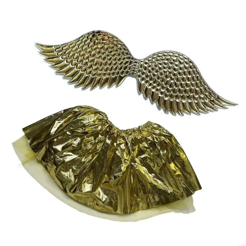 49mf Wing Costume spódnicą akcesoria kostiumowe na Halloween dla dzieci Chrismas Cosplay