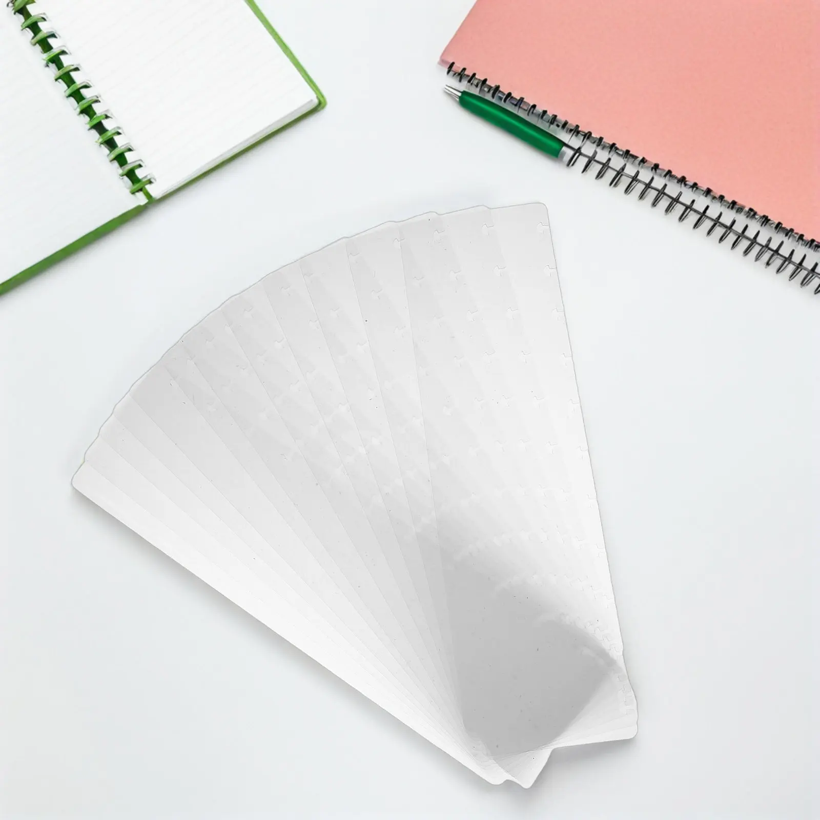 

12Pcs Plastic Notebook Divider Tabs for Mini Binders - Writable Tabbed Page Separators for School Office Planner Loose Leaf