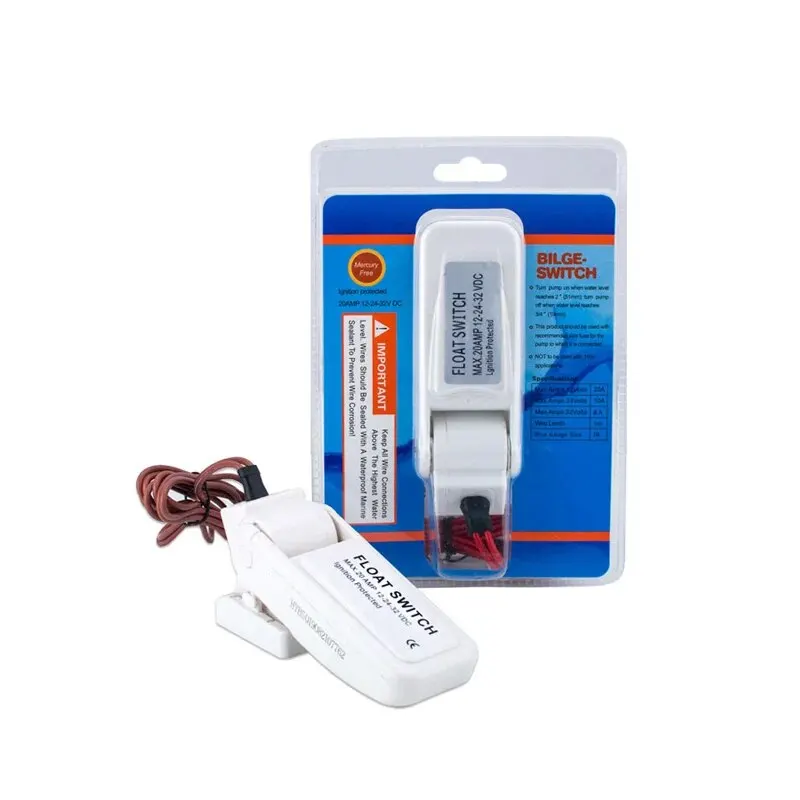 Przełącznik pompy wodnej DC 12V Automatyczna elektryczna pompa zęzowa do łodzi Pływakowy kontroler poziomu wody Przełącznik czujnika przepływu Sprzęt