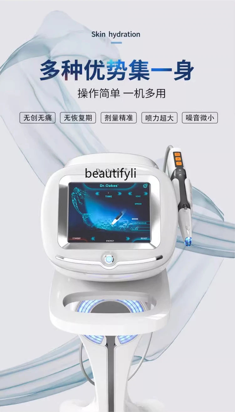 Noninvasive Crystal Injection High Pressure Import for Improving Skin Color, Moisturizing and Hydrating Beauty Salon