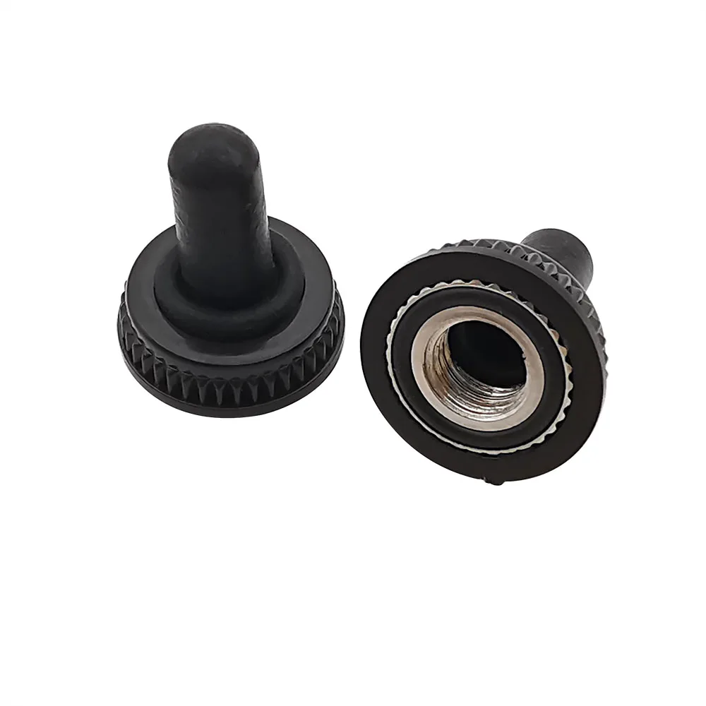 5/10/20Pcs 6mm Shaft Hole Mini Toggle Switch Water Dust Proof Cap Rubber Boot Cover WPC-05 Black