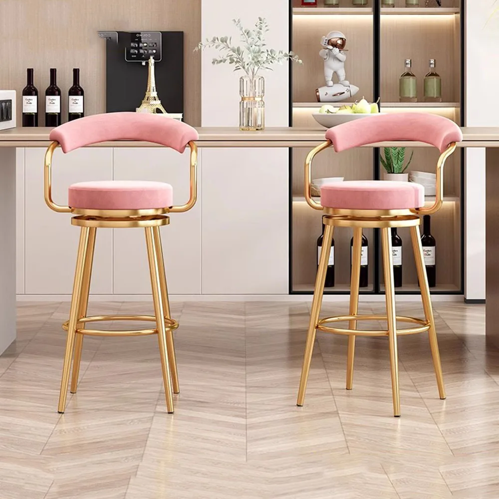 

Nordic Luxury Bar Chair Metal Gaming China Soft Comfort High Chairs Bedroom Back Suppor Tabourets De Bar Interior Decorations