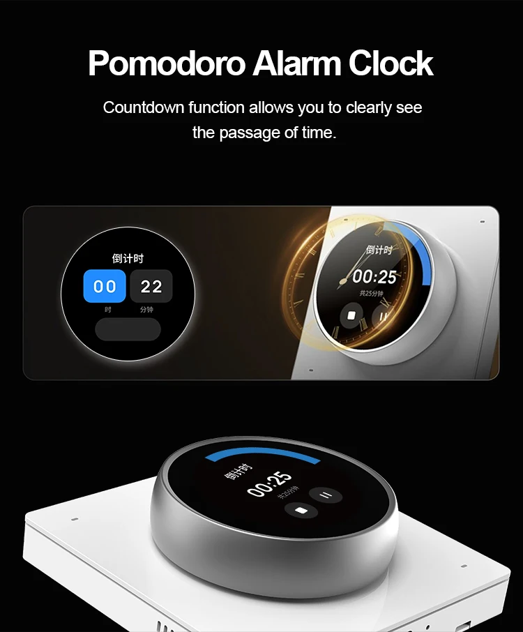 2025 スマートホームキット TPR01 1.6インチ スマートホーム Tuya Smart Lifeアプリ対応 回転ノブスクリーンコントロールパネル 内蔵スイッチ付き