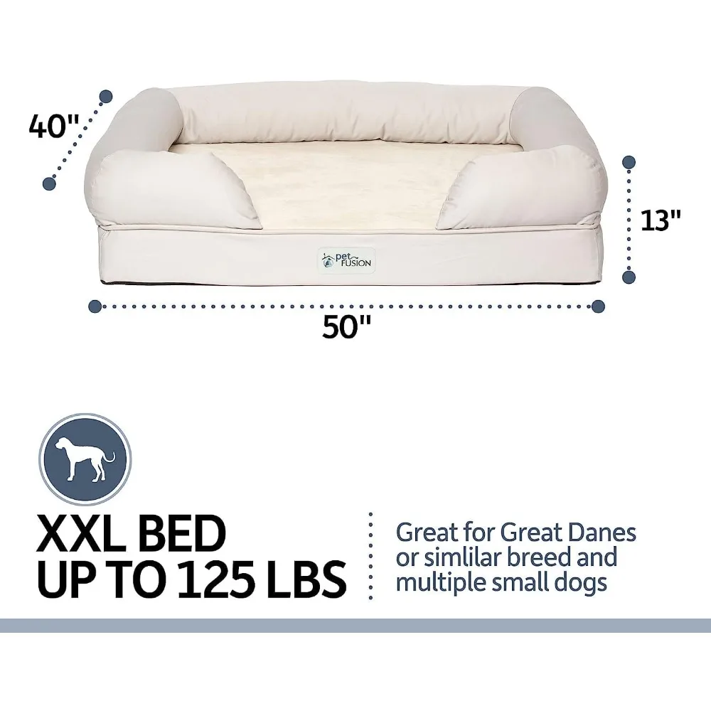 Ultimate Dog Bed, Orthopedic Memory Foam, Multiple Sizes and Colors, Medium Firmness Pillow, Waterproof Liner, YKK Zip