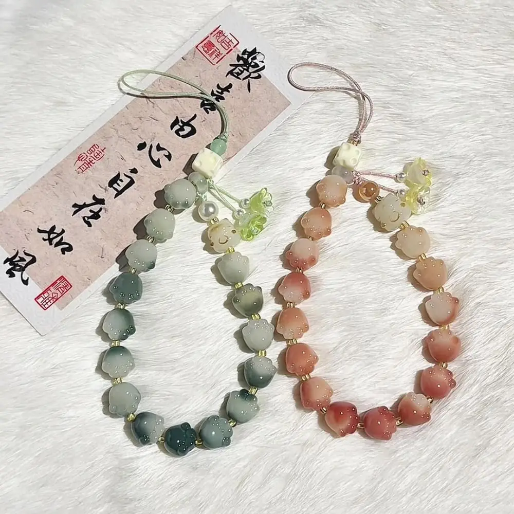 

Милые украшения, милый ремешок для мобильного телефона для девочек, слинг с защитой от потери, ремешок для телефона из бисера, подвески, эстетические бусины, цепочка для телефона, подвеска для сумки