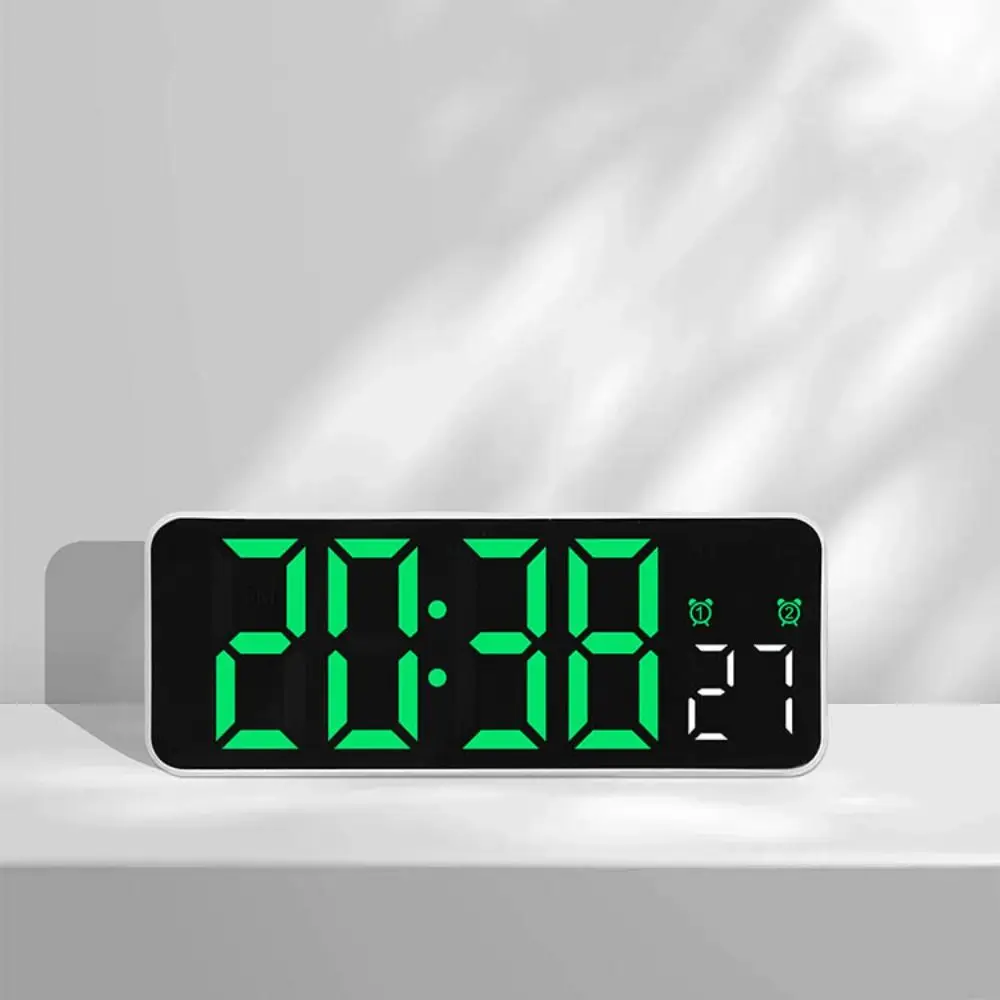 New Wall-mounted Electronic Wall Clock Multi-functional Date Digital LED Clocks 12/24H DST Display Table Clock