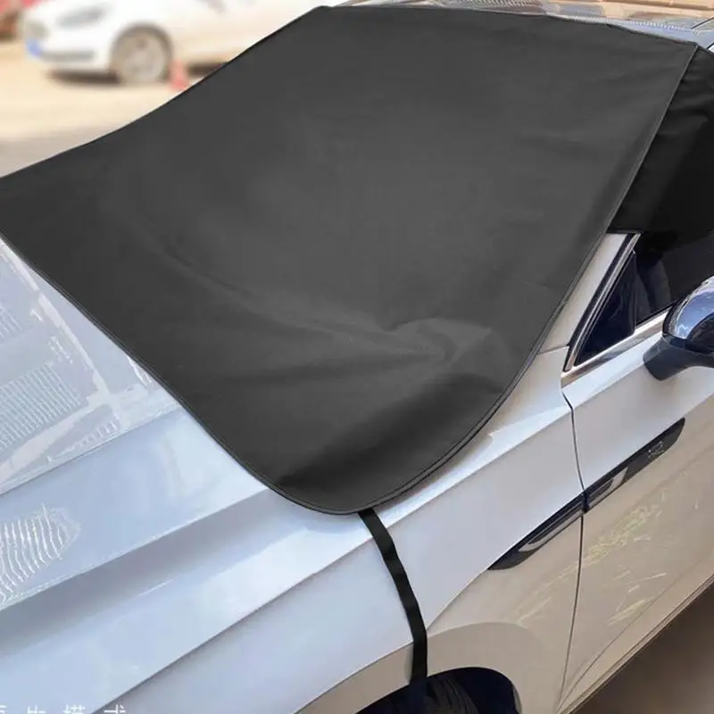 Car Sunshades For Windshield Sun Cover For Auto Windshield 600D Oxford Car Windshield Sunshade Windproof Front Window Sun Shade