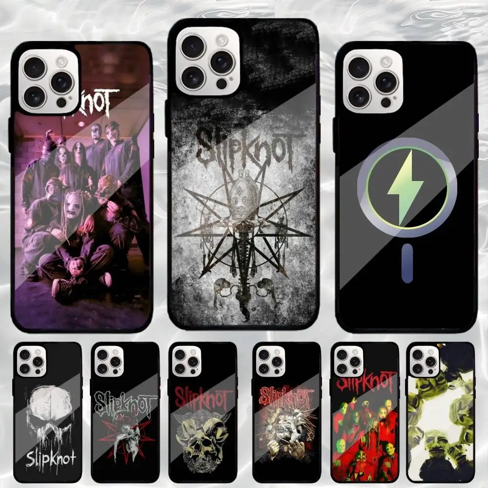 

S-Slipknot Bone Church Phone Case For iPhone17,16,15,14,13,12,11 Plus,Pro Max Magnetic For Magsafe Wireless Charging
