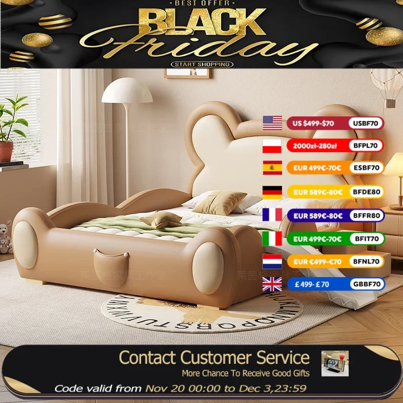 

Design Loft Luxury Children Beds Kids Modern Princess Girls Boys Children Beds Frame Baby Cama Doble Bed Room Furnitures