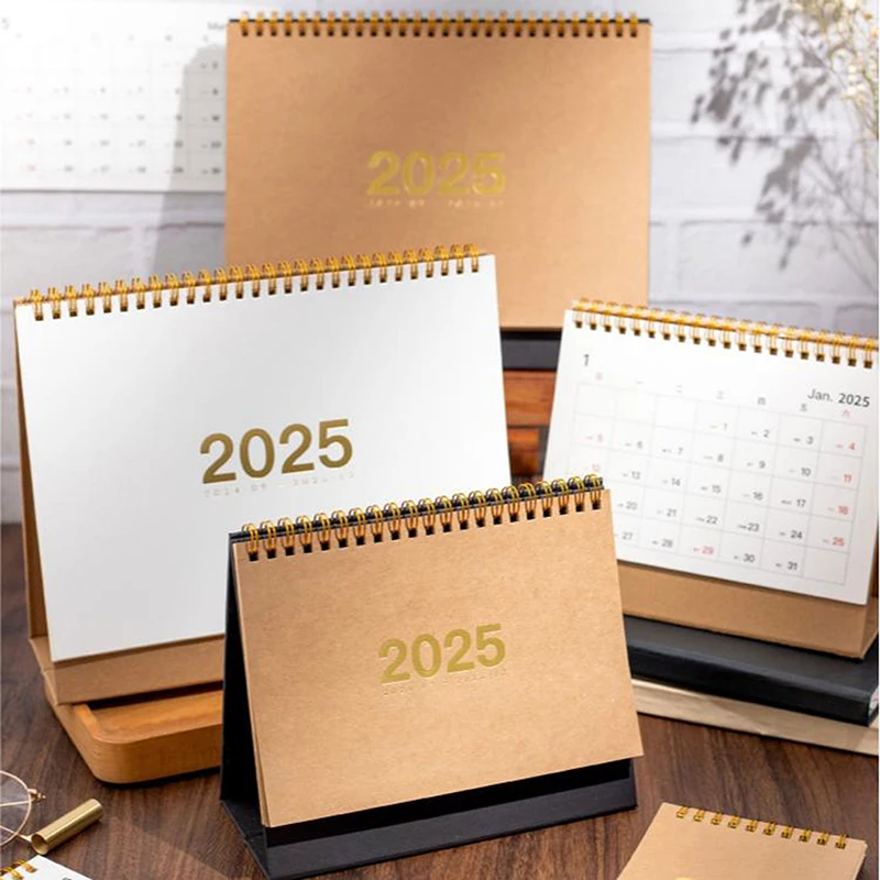 Simple Desk Calendar Home Office Decor Accessories Multifunctional Schedule Planner Daily Use Mini Desktop Calendar Gifts