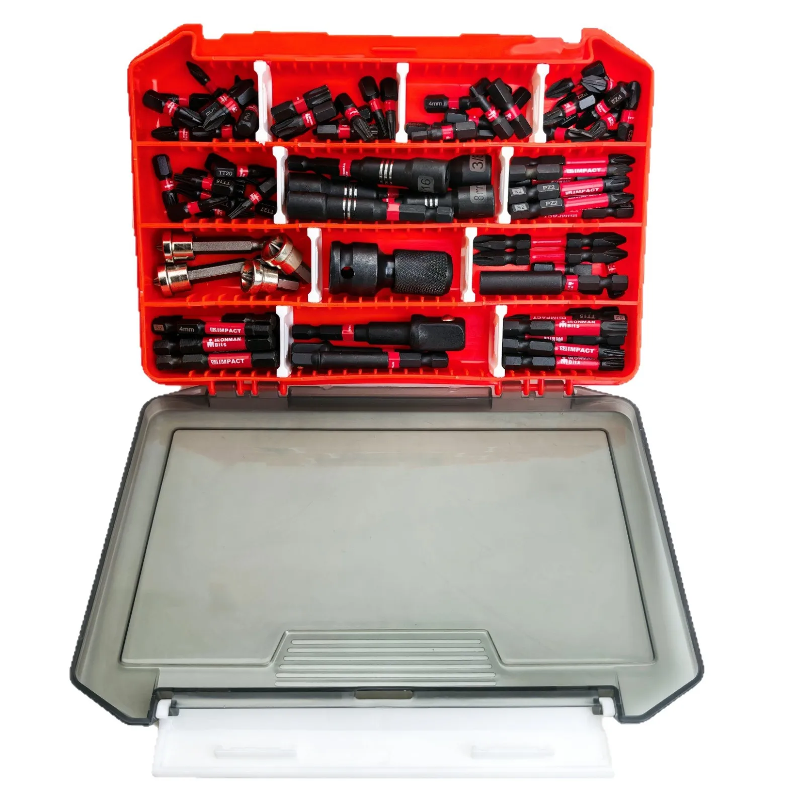 

Ударопрочный набор из 68 черных бит S2: шестигранные, крестовые, Torx, прочные торцевые головки, набор инструментов