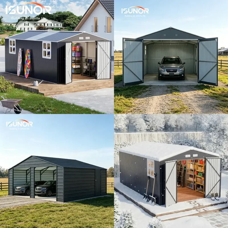 For Large Custom Tin Shed Garage Garden Outdoor Yard Warehouse Simple Storage Room Tool Sundries Organizer Durable