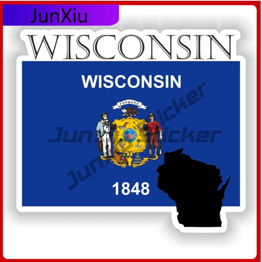 

Wisconsin Country Project Flag Trendy Vehicle Body Decor Applied to vehicle exterior bodywork and glass