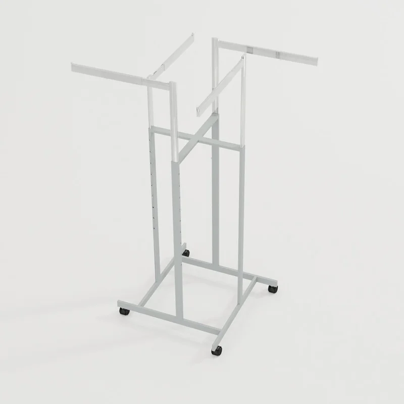 أجهزة خزانة ملابس فولاذية قابلة للتعديل بأربعة أذرع ذات سعة عالية، تصميم وظيفي قابل للإزالة