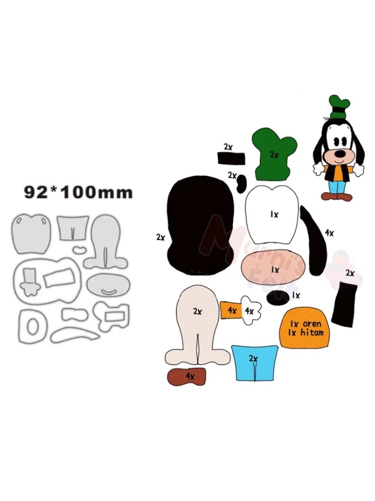 Disney Metal Cutting Dies Stencils Goofy for DIY Scrapbooking  Album Stamp Paper Card Embossing 2022 New Die Cut