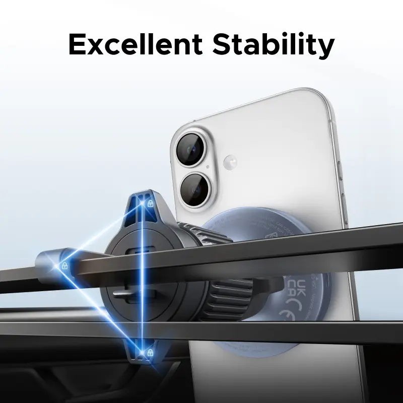 UGREEN Qi2.2 25W 15W Magnetic Car Phone Holder Wireless Charger Stand For iPhone 17 16 Pro Max Charging Magnetic Car Charger - 6