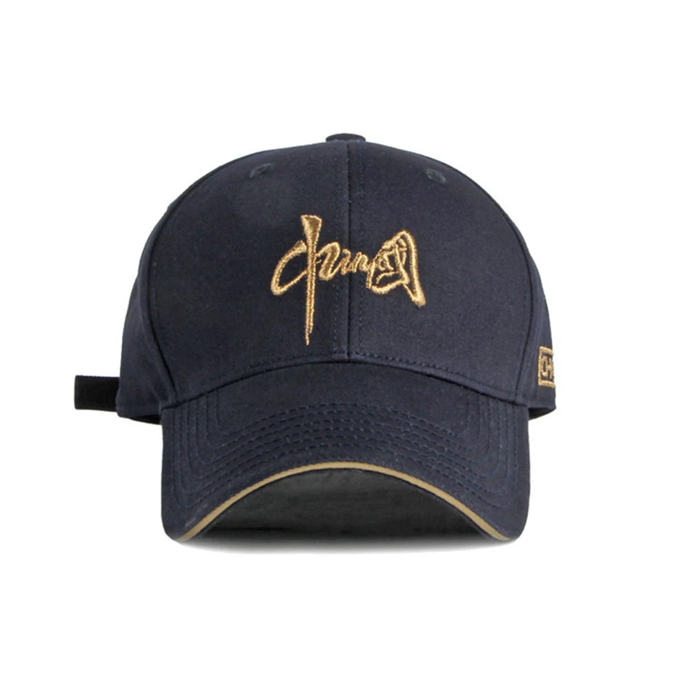 FS Trendy Black Golden Baseball Cap For Men High Quality Cotton Women Caps Casual Outdoor Sports Trucker Hats Gorras Hombre 2024