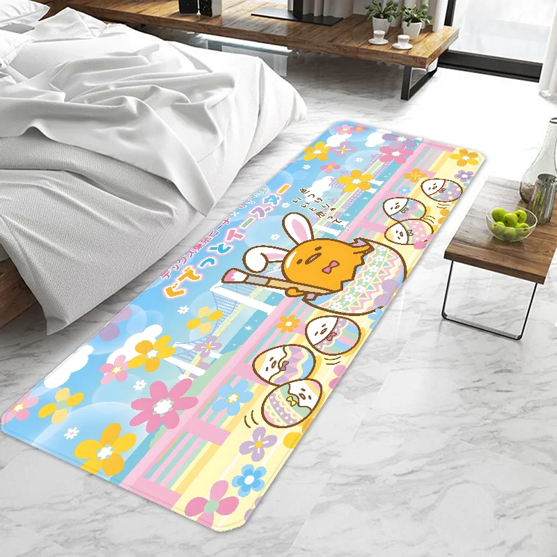 

Cute Gudetama Door Mat Entrance Doormat Non-slip Washable Kitchen Carpet Living Room Hallway Rugs Door Mats Bathroom Bath