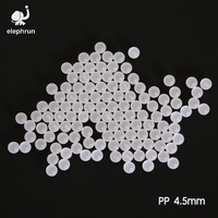 4.5mm Polypropylene ( PP ) Sphere Solid Plastic Balls for Ball Valves and Bearings