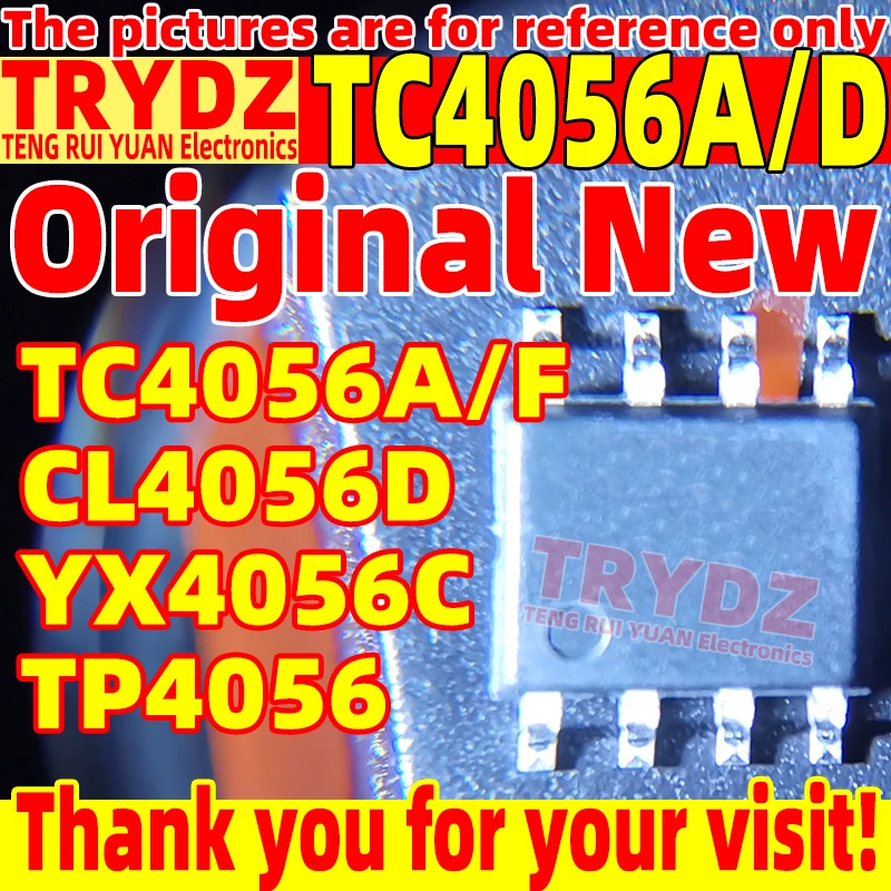 100-10pcs Original New TC4056A/D TC4056A/F CL4056D YX4056C TC4056A TP4056 Lithium battery charging chip