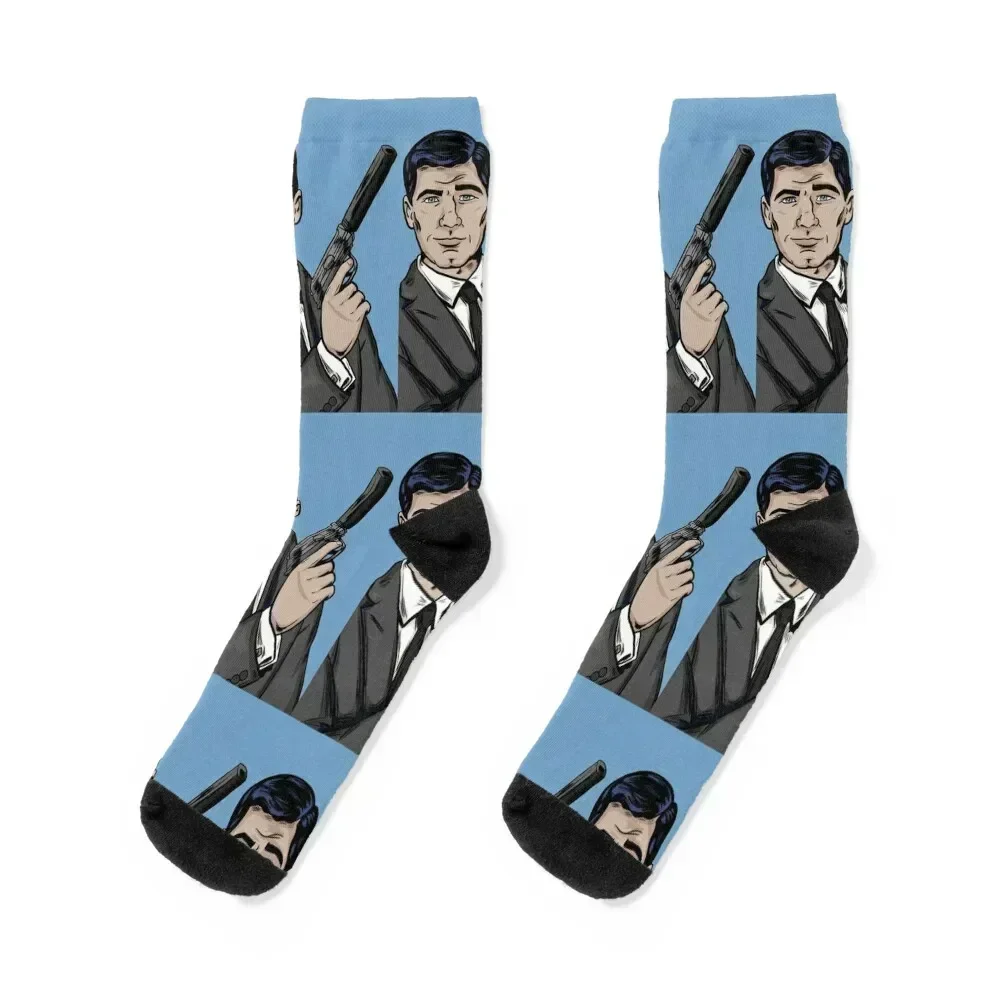 

Archer Socks golf retro Novelties Thermal man winter Boy Child Socks Women's