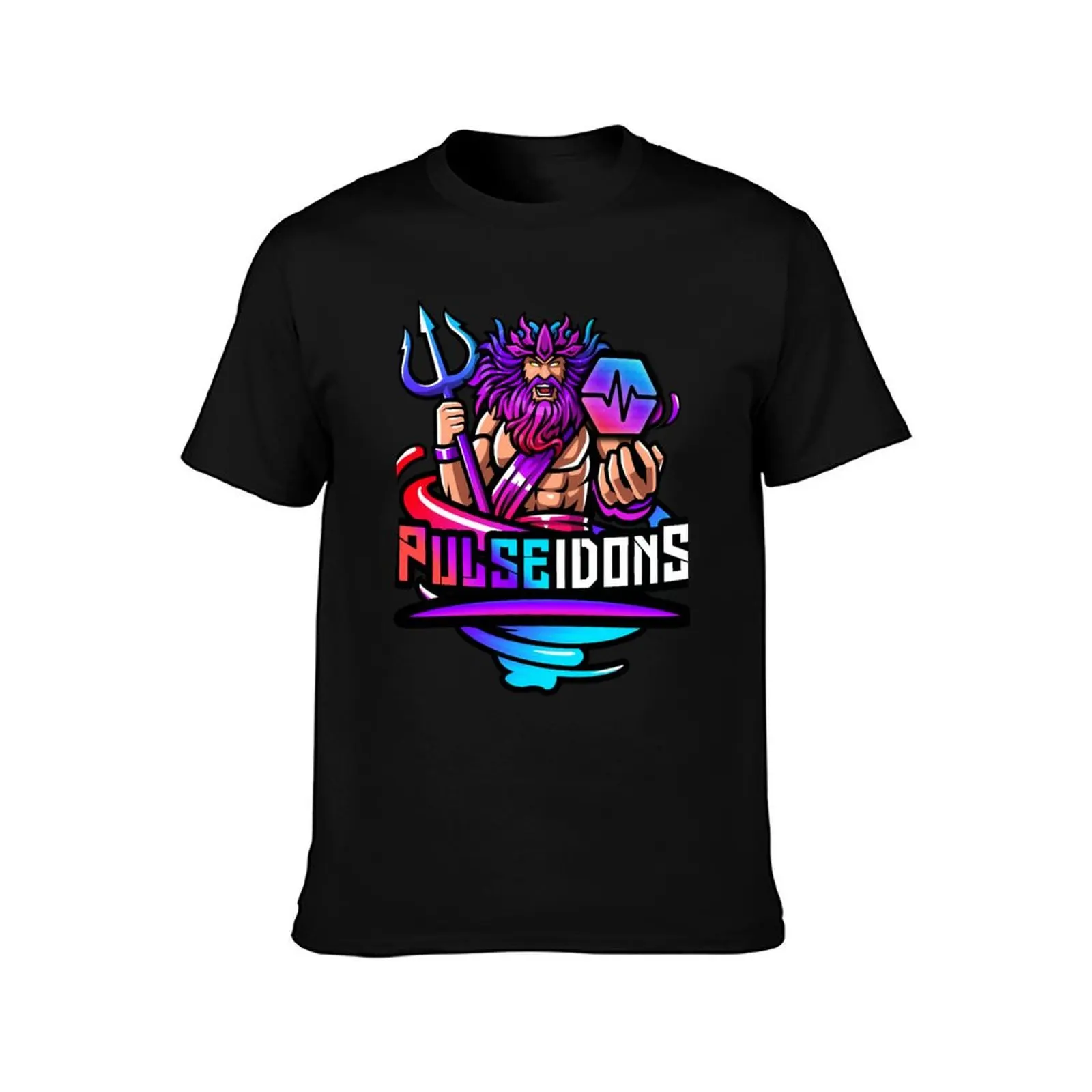 PulseChain Pulseidons Pulse Chain PLS Crypto Logo Classic T-Shirt Holiday Casual Short Sleeve Top
