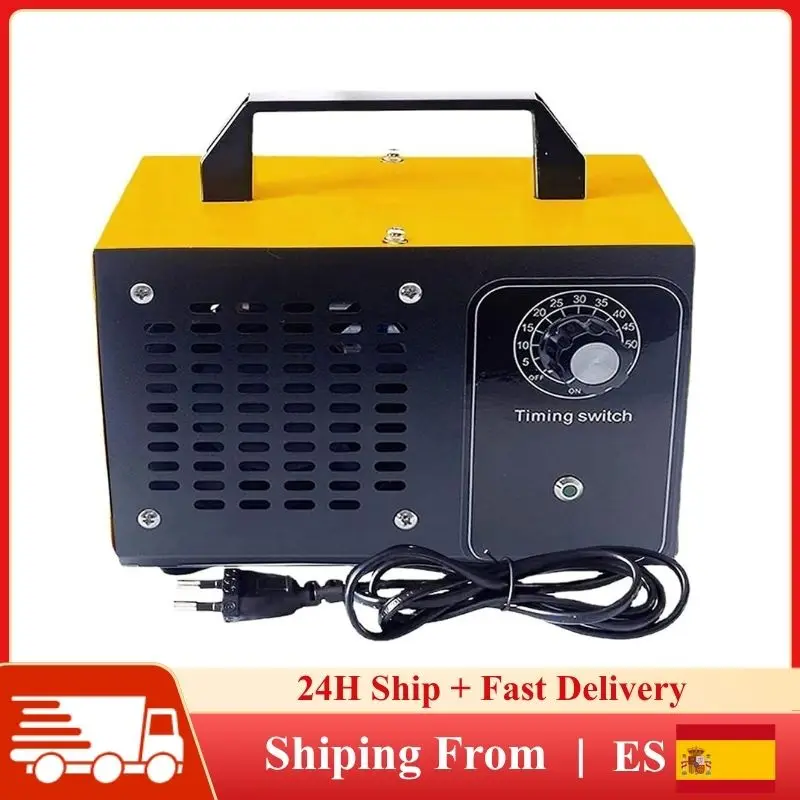 Generador de ozono de 220V, purificador de aire de 60000mg/h, desinfección portátil, esterilización, limpiador de formaldehído, eliminación de olores en el hogar