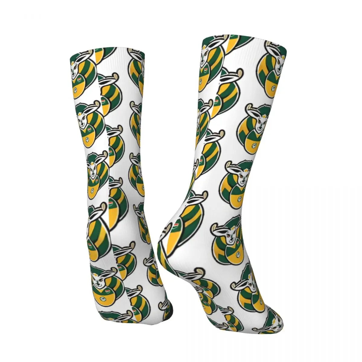 Funny Happy Men's compression Socks Springbok Fan Retro Harajuku Rugby South Africa Street Style Novelty Casual Crew Crazy Sock