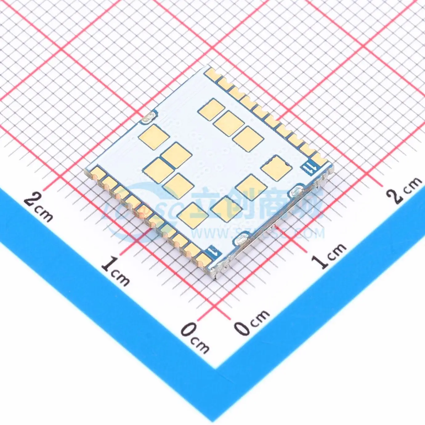 1pcs SIM3800 SMD 16.3x16.3mm 960MHz 5dBm +27dBm UART RF Wireless Communication Module for Smart Home System