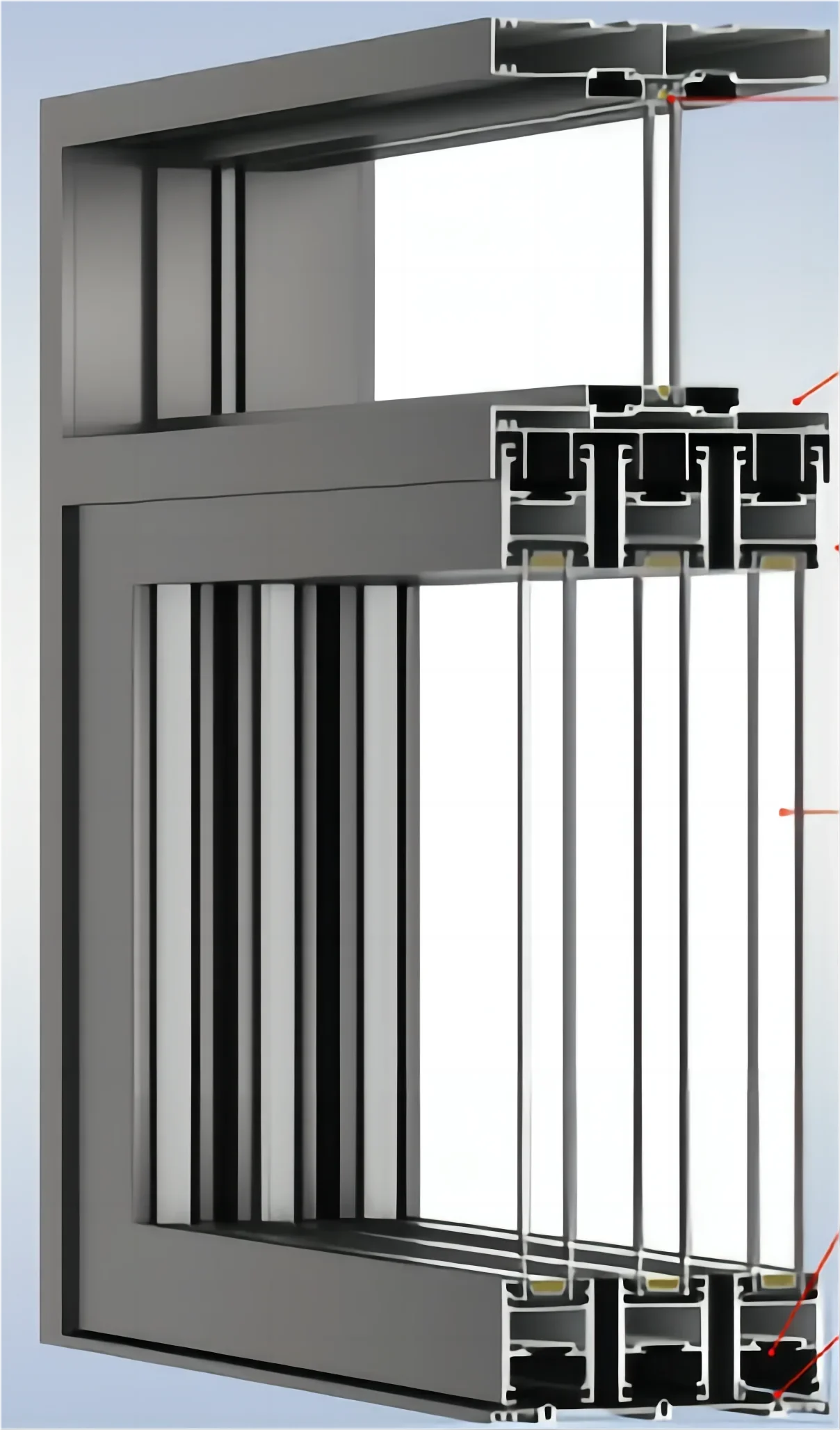 Sixinalu Sliding Door Thermal Break Aluminum Profile Alloy Double-glazed Garden Custom Entry Interior Door Home Decor Deposit